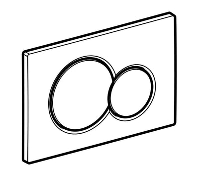 Geberit 115.770. Dt. 5 Betätigungsplatte Sigma01, Kunststoff Griff, Messing Braun, Braun