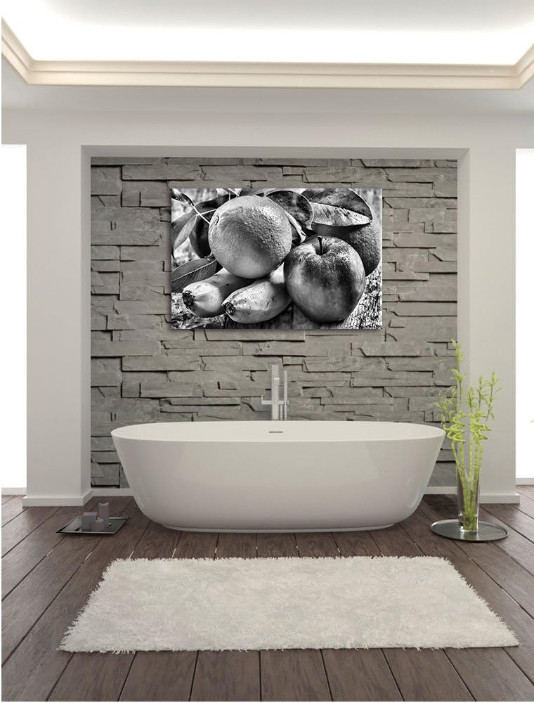 Pixxprint Obst und Gemüse als Leinwandbild/Grösse: 100x70 cm/Wandbild/Kunstdruck/fertig bespannt, 10
