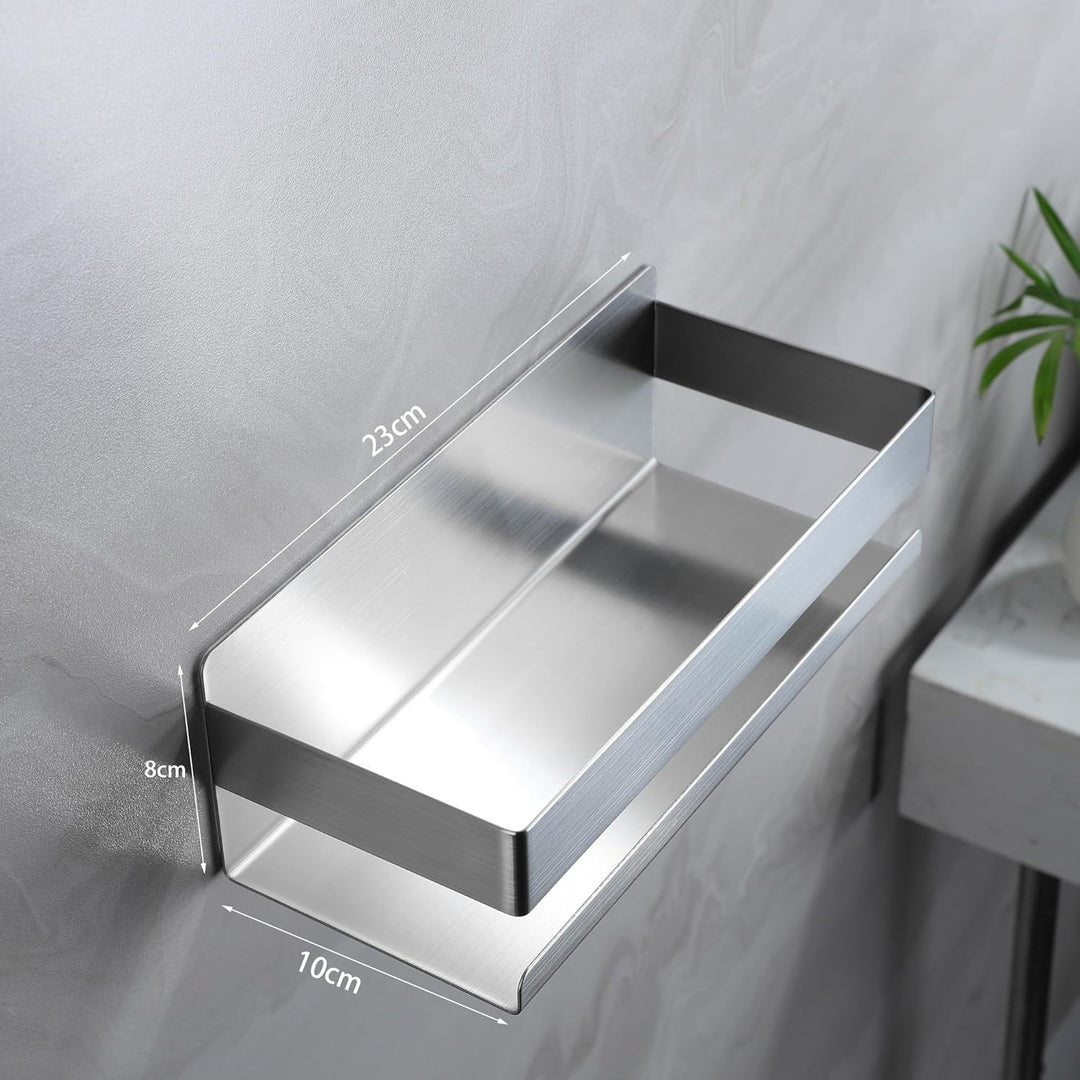 Duschregal, selbstklebende Duschablage aus Edelstahl, minimalistisches Design – Einfache Installatio