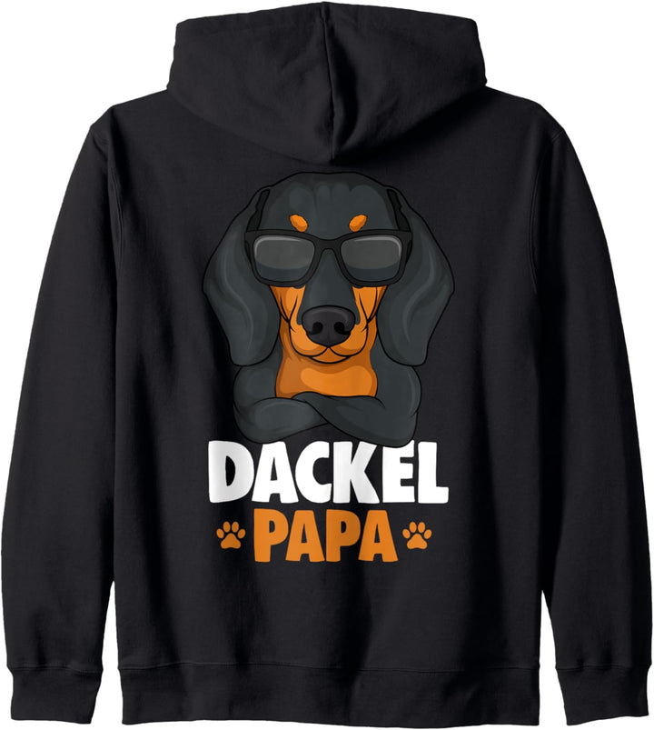 Dackel Papa Dachshund Teckel Hund Kapuzenjacke