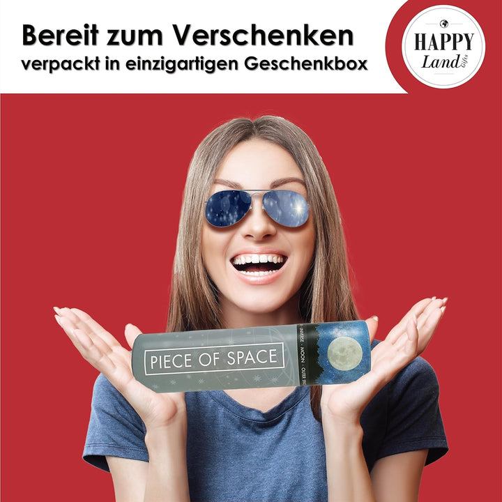 happylandgifts® Echte Sternschnuppe als HOCHZEITSGESCHENK | Echter Meteorit | Hochwertige Urkunde mi