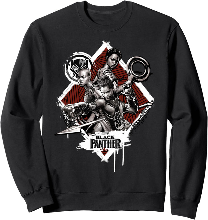 Marvel Black Panther Warrior Trio Portrait Sweatshirt