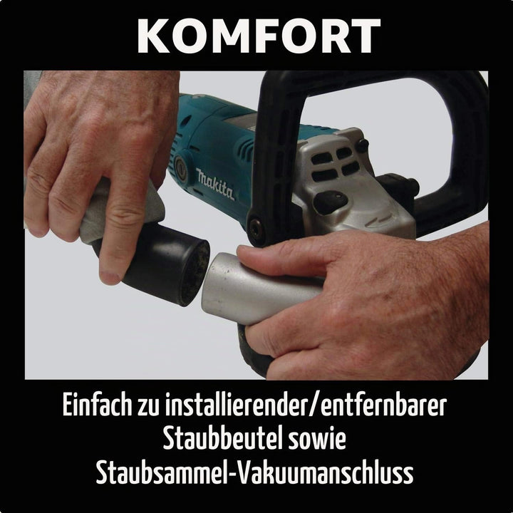 Makita PC5001C Betonschleifer 125 mm Ø, Schwarz, Blau Nur Werkzeug, Nur Werkzeug