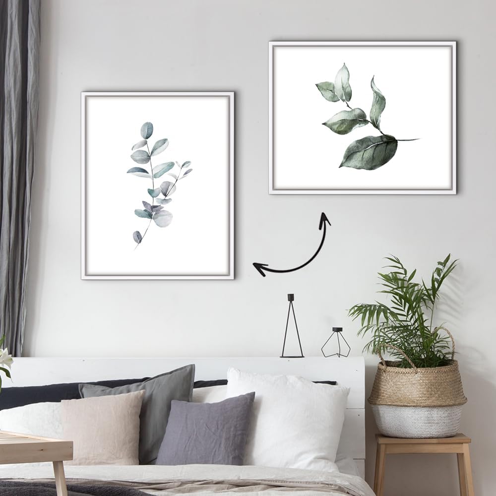 Bildershop-24 Schattenfugenrahmen Lemgo für Keilrahmenbilder und Leinwände 18x24cm Weiss Matt 18x24c