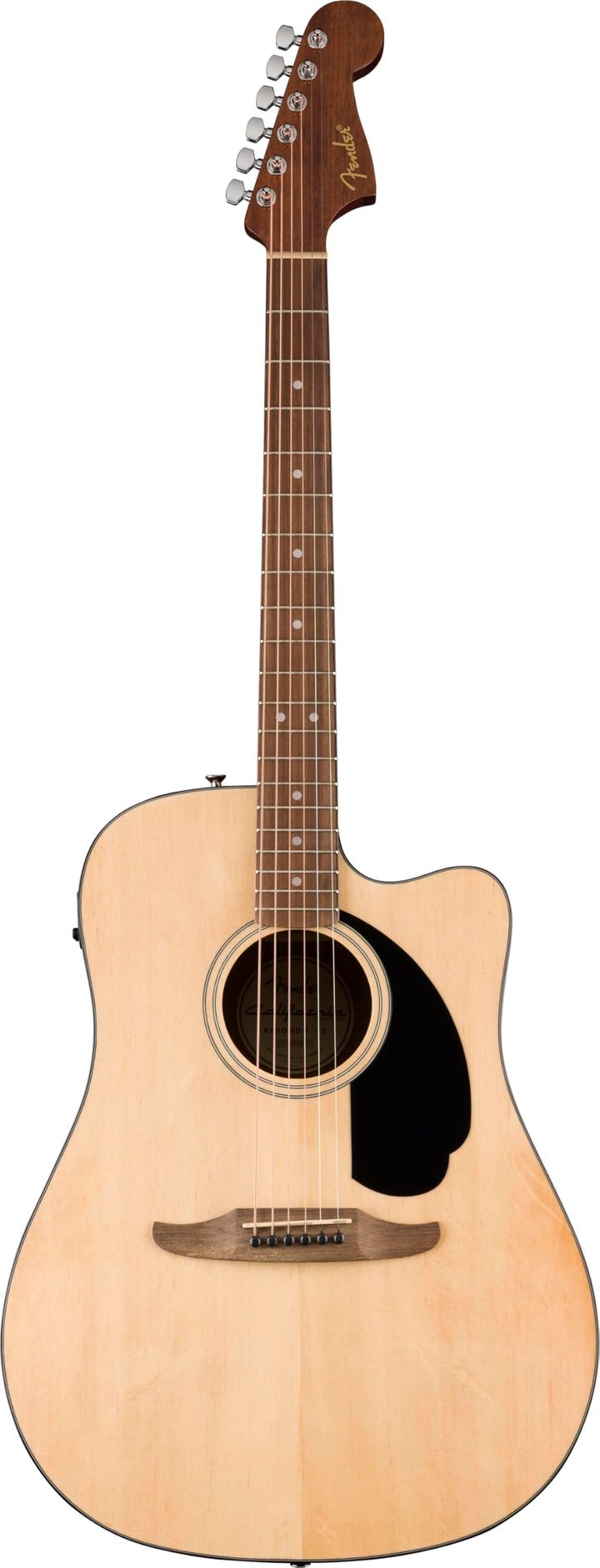 Fender California Standard Redondo CE Akustikgitarre, Fichtendecke, schwarzes Schlagbrett, Natur Nat