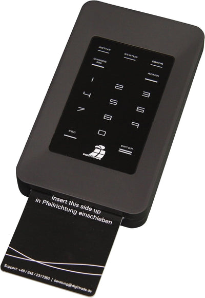 Digittrade HS256S Externe Festplatte 2TB High Security Mobile HDD (6,4 cm (2,5 Zoll), 5400rpm, USB 2