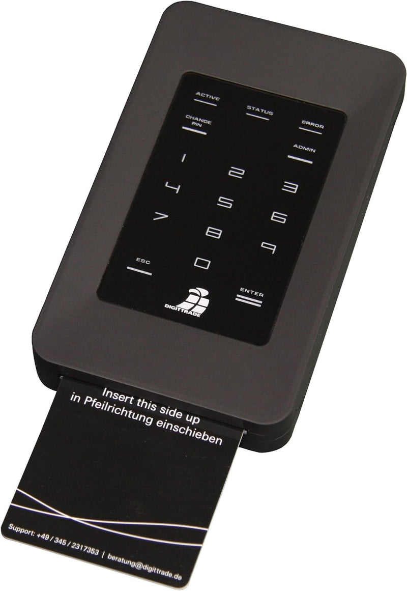 Digittrade HS256S Externe Festplatte 2TB High Security Mobile HDD (6,4 cm (2,5 Zoll), 5400rpm, USB 2