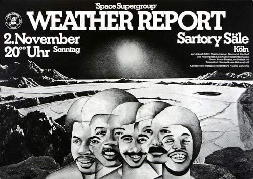 Weather Report - Space Supergroup, Köln 1975 » Konzertplakat/Premium Poster | Live Konzert Veranstal