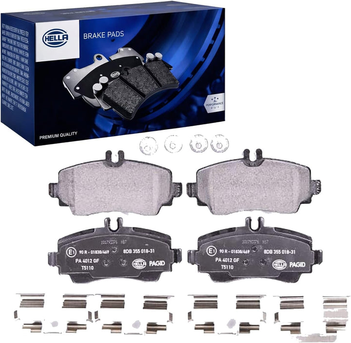 HELLA PAGID 8DB 355 018-311 Bremsbelagsatz - T5110 - Dicke/Stärke: 16.5mm - Bremssystem: Lucas - für