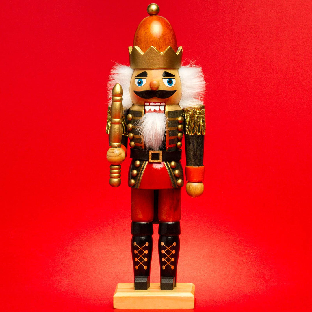 SIKORA NK-H Deko Nussknacker Figur aus Holz Verschiedene Motive 2 Grössen, Grösse:Höhe ca. 34 cm, Fa
