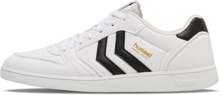 hummel Handball Perfekt Athleisure Sneaker Low 42 EU White Black, 42 EU White Black