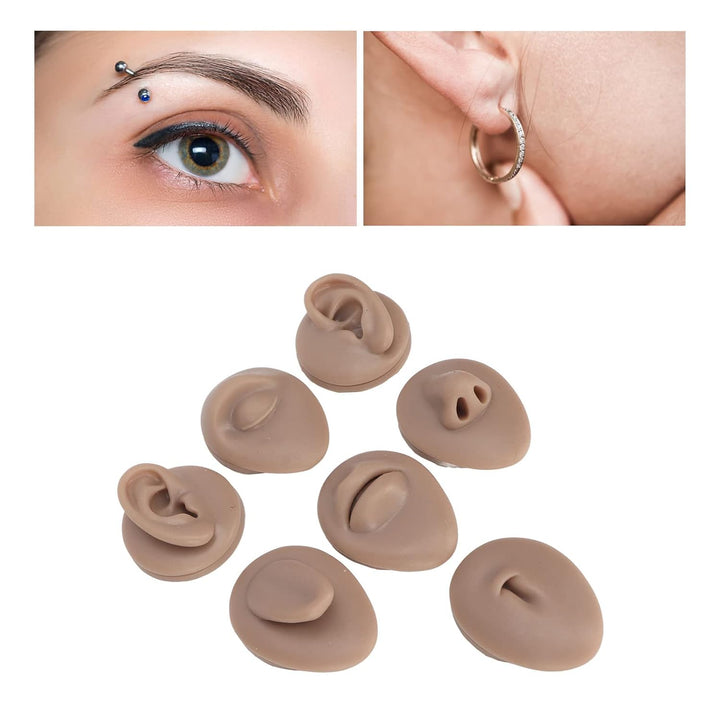 Weiches Silikon, Flexibles Modell, Körperteil-Display-Set, Body-Piercing-Übungsmodell, Simulation, O