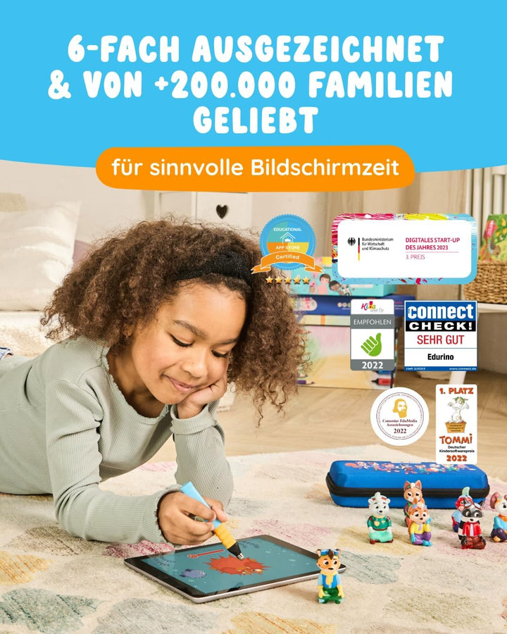 Edurino Figur Leo Meine Gefühle ab 4 Jahren inkl. App | Eigene Gefühle spüren & benennen | Gefühle A