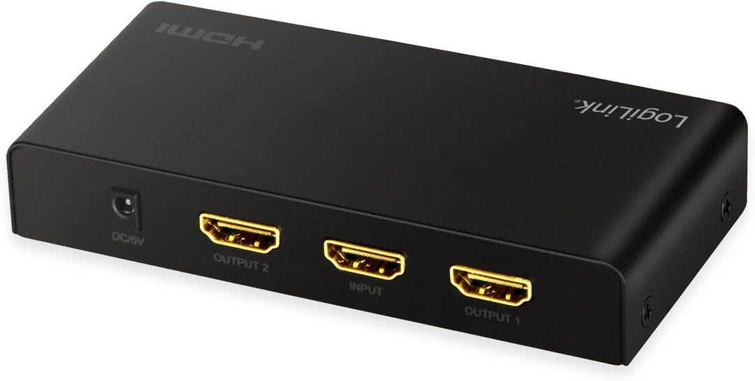 LogiLink HD0033 - HDMI-Splitter, 1x2-Port, 4K/60 Hz, Downscaler