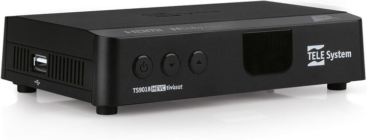Tele System Satellitendecoder TS9018HEVC Tivùsat HD Classic: Zugang zu über 70 kostenlosen HD-Kanäle