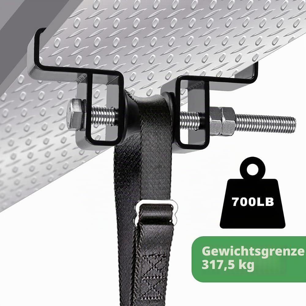 SELEWARE Steel I Beam Heavy Bag Hanger, Heavy Duty I-Beam Clamp Boxsack Halterung Boxsack Aufhängung