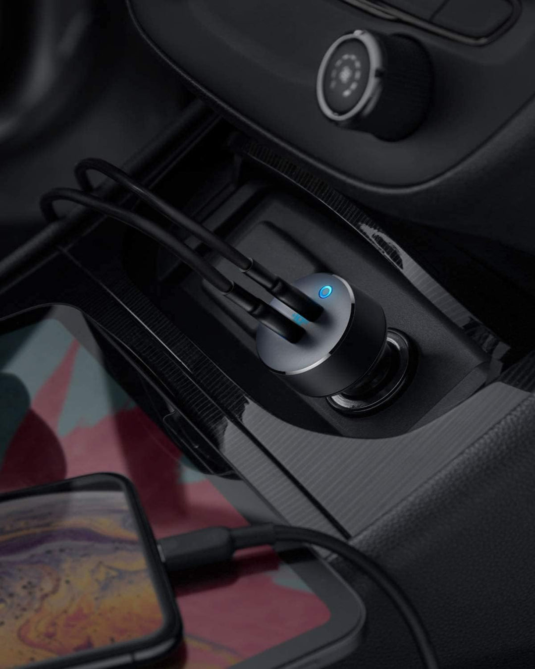 Anker PowerDrive III Duo USB-C-Ladegerät fürs Auto, 40W 2-Port PowerIQ 3.0 Ladegerät, Power Delivery