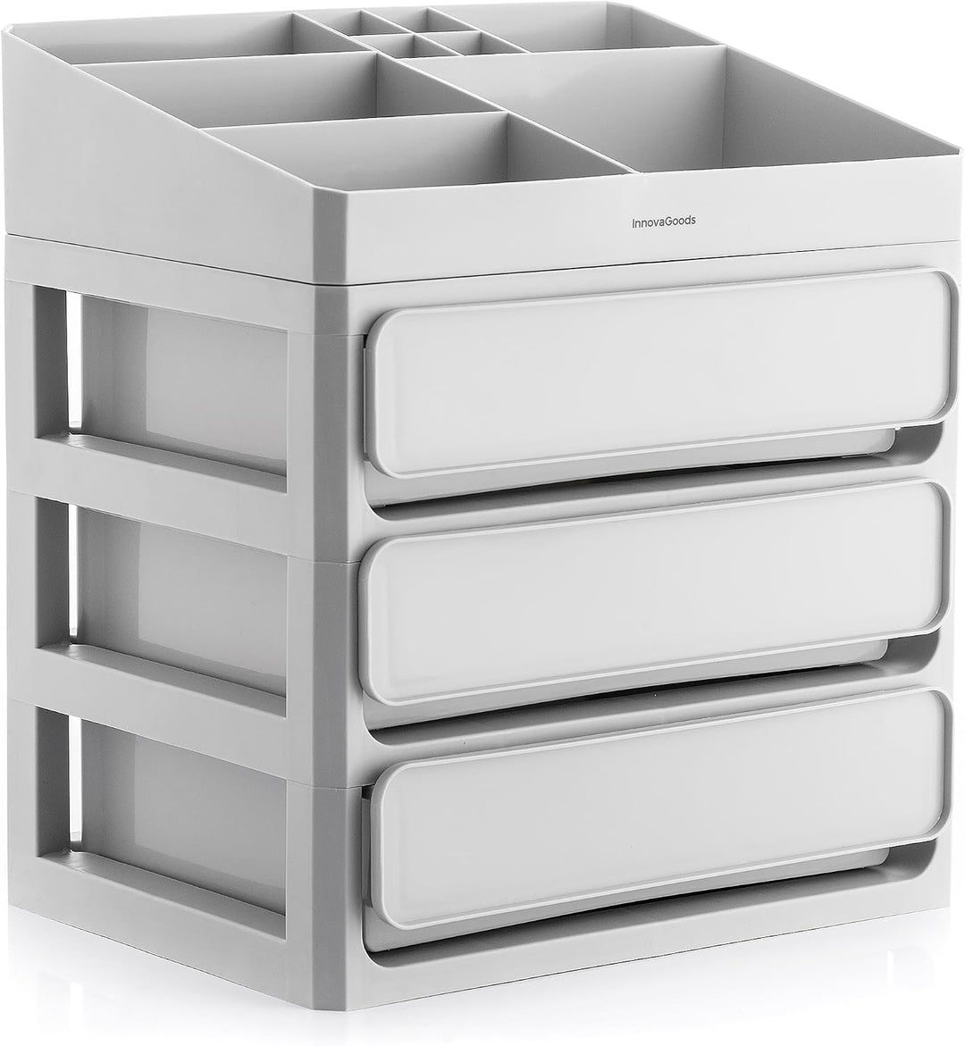 InnovaGoods - Make-up Organizer mit 3 Schubladen und 9 Fächern, Grosse Kapazität, Multifunktional fü