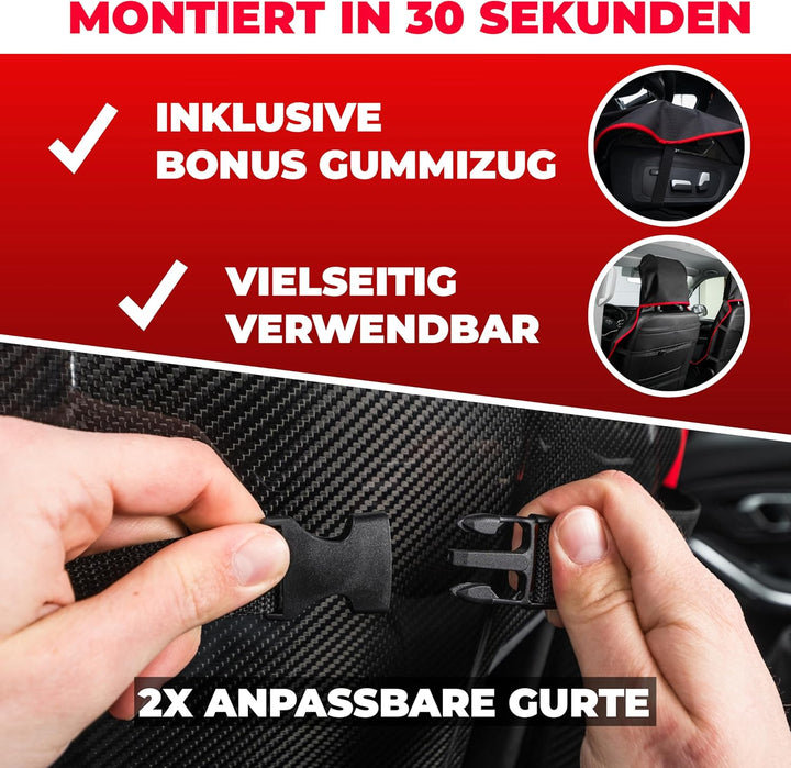 Pro2Protect [Test SEHR GUT Auto Sitzbezüge | 2er Set | Autositzschoner, Sitzauflage, Sitzbezug für V