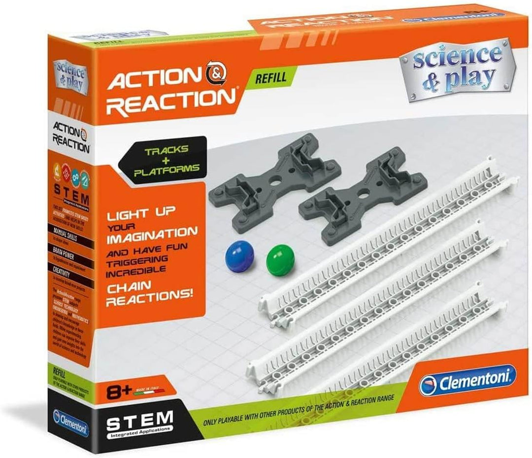 Clementoni - 19117 - Galileo - Action & Reaction - Schienen und Rampen, Schienen und Rampen