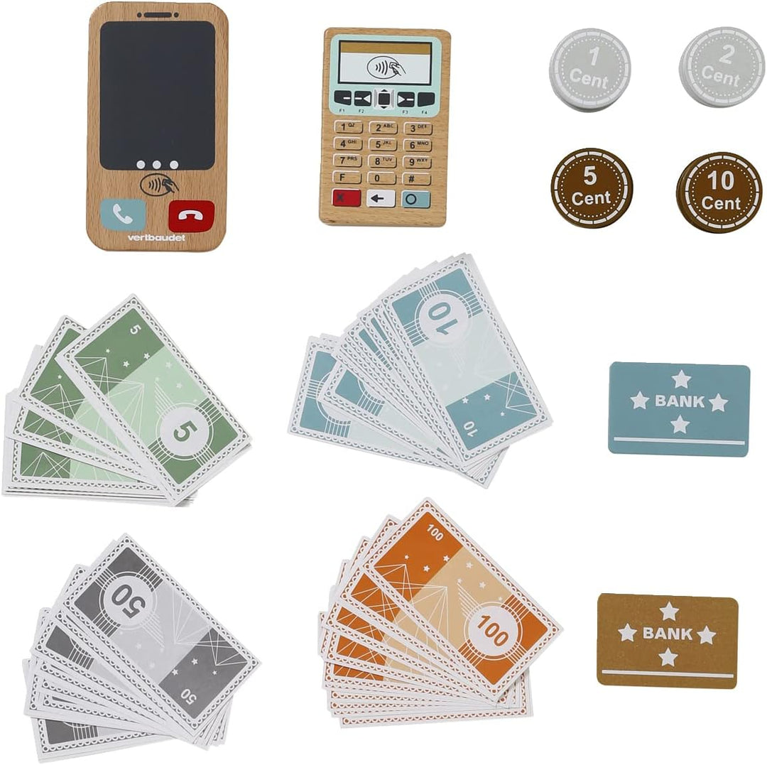 VERTBAUDETKinder Spielgeld-Set, Holz FSC®mehrfarbigONE Size