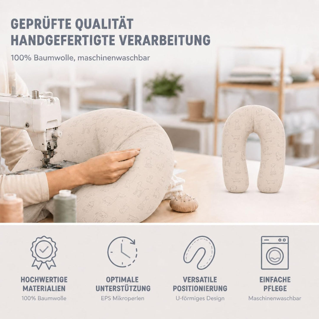 Fillikid Stillkissen EPS-Perlen 190 cm Exklusiv | XXL Stillkissen mit EPS Mikroperlen Länge 190 cm |