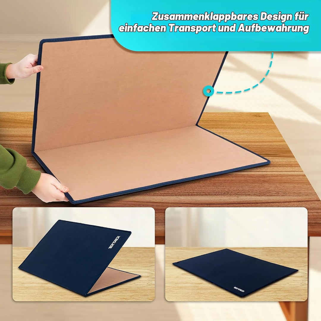 Tektalk faltbares Puzzle Board mit 6 Sortierschalen, tragbare Puzzlematte mit transparenter wasserdi