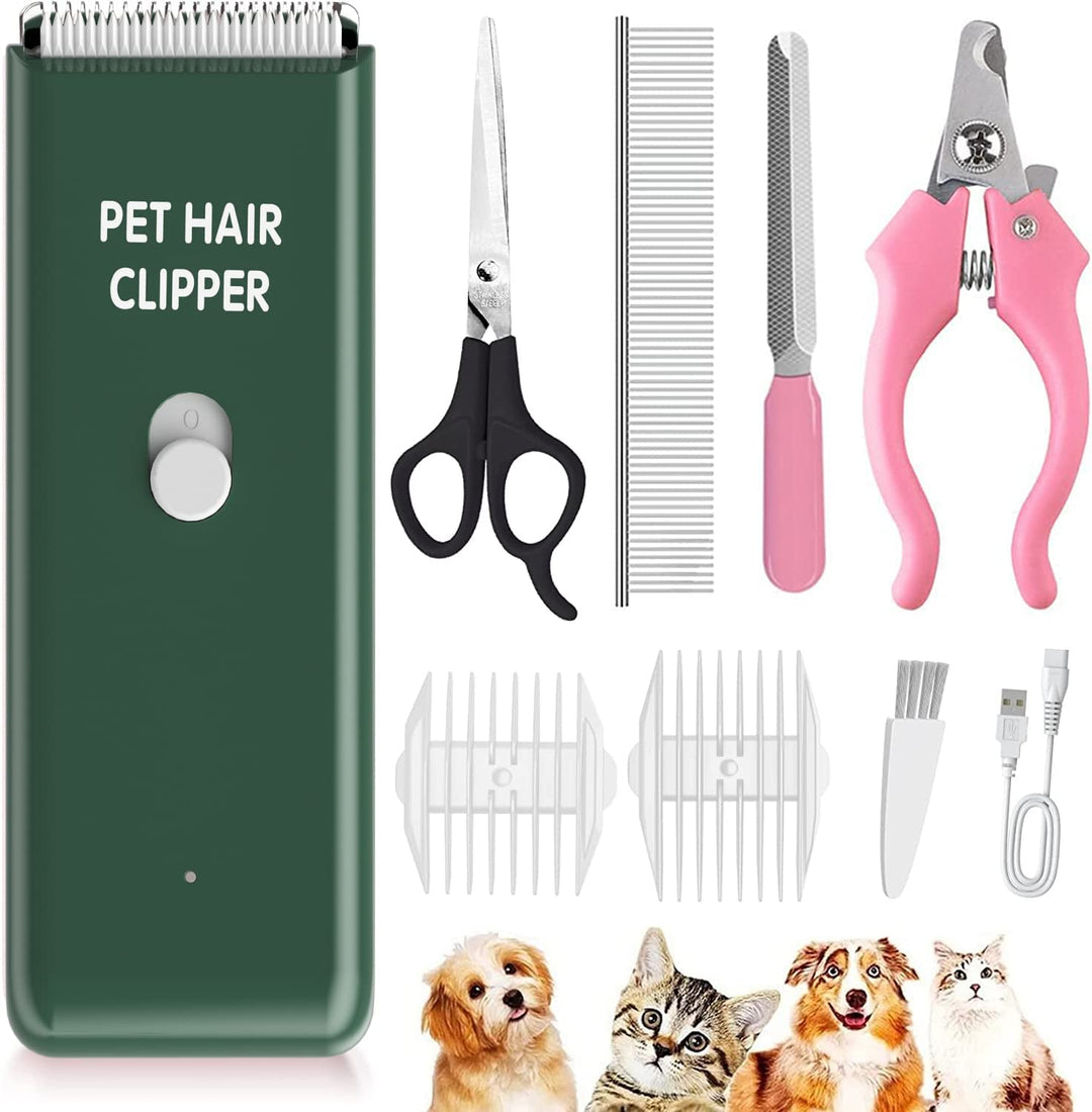 ENSSU Hundeschermaschine für dichtes Fell, wiederaufladbare Hundeschermaschine Katzenpflege Trimmer,