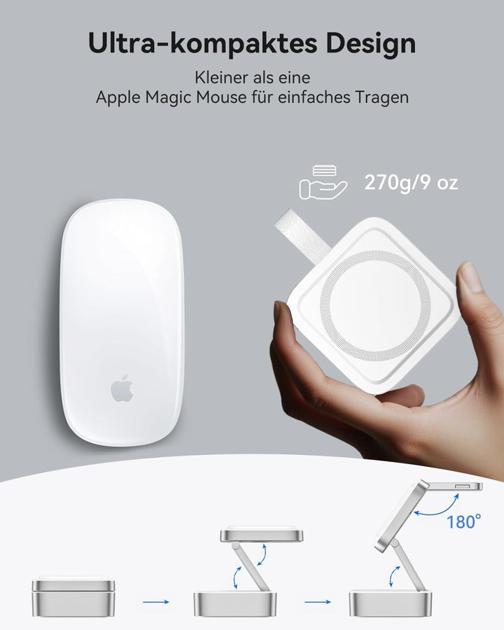 3-in-1-Ladestation für Apple, magnetisches faltbares kabelloses Ladegerät mit Mag-Safe für iPhone 17