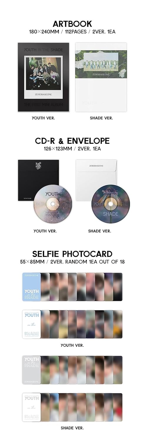 ZEROBASEONE - YOUTH IN THE SHADE (1st Mini Album) (YOUTH ver.), Youth Ver.