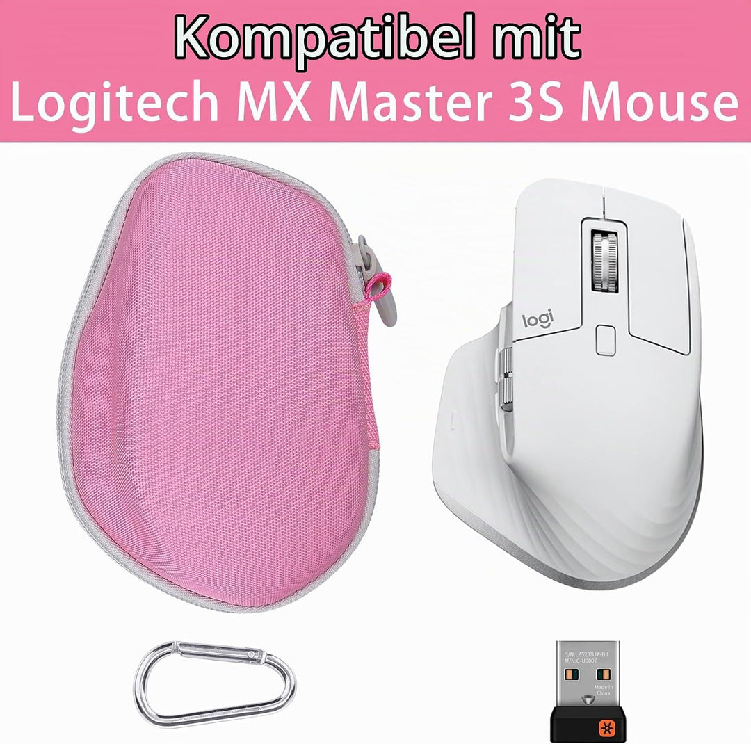 co2CREA Hart Schutz Hülle Etui Tasche für Logitech MX Master 4 /Master 3 /Master 3S Kabellose Maus,(