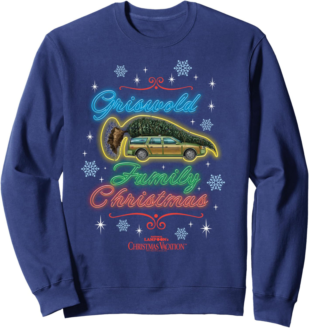 Christmas Vacation Neon Griswald Weihnachten Sweatshirt
