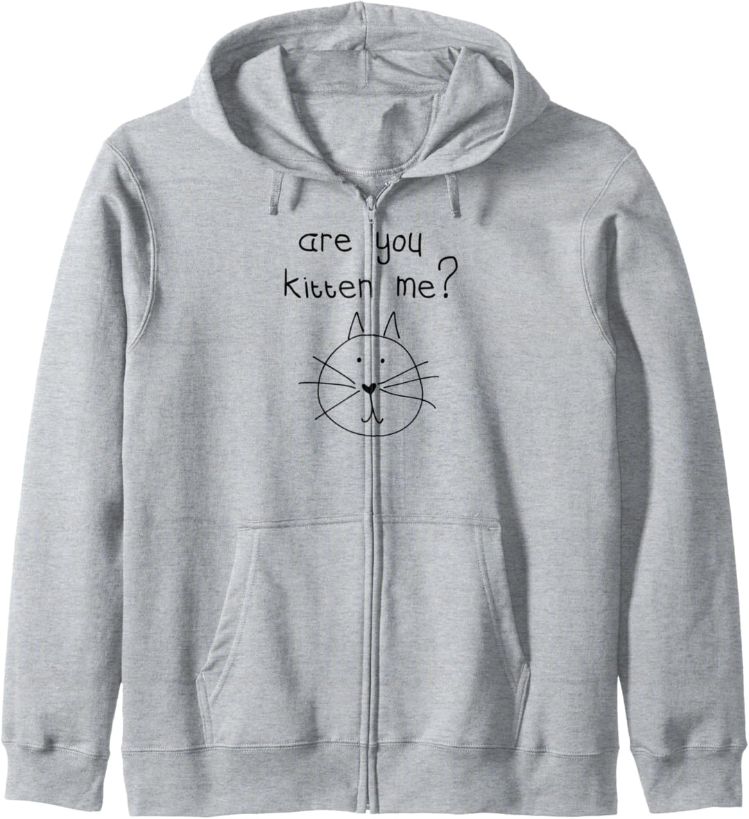 "Ae You Kitten Me", lustiges Design für Katzenlieb Kapuzenjacke