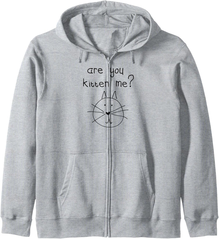 "Ae You Kitten Me", lustiges Design für Katzenlieb Kapuzenjacke