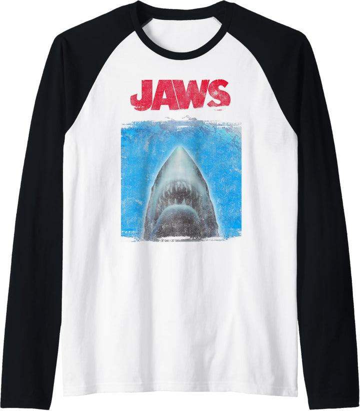 Jaws Movie Poster Raglan