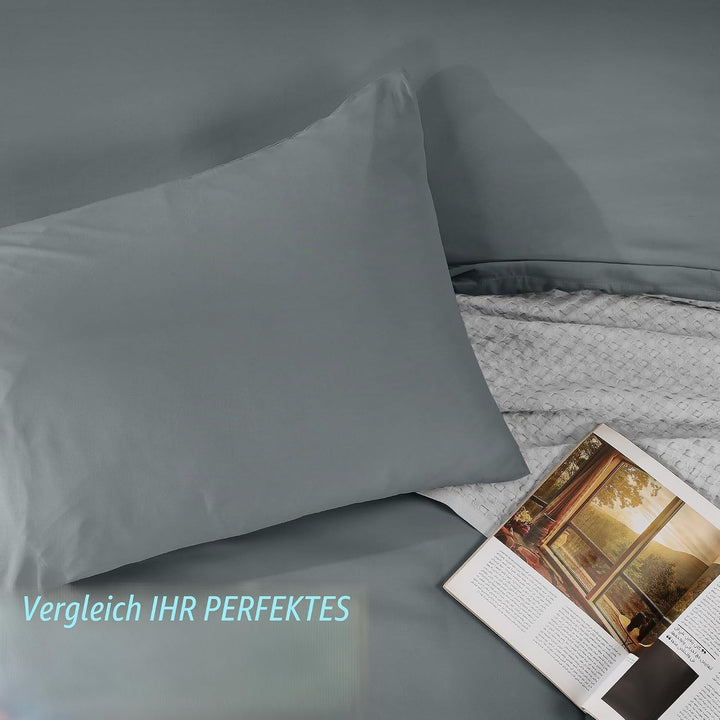 Utopia Bedding Leichtes Bettbezug-Set mit 50 x 65 cm Kissenbezügen, 200 x 220 cm, weiches Mikrofaser