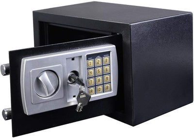 8.5L Digital Tresor Safe mit Schlussel Elektronisches Passwort Safe Cabinet Elektronik Sicherheitsbo