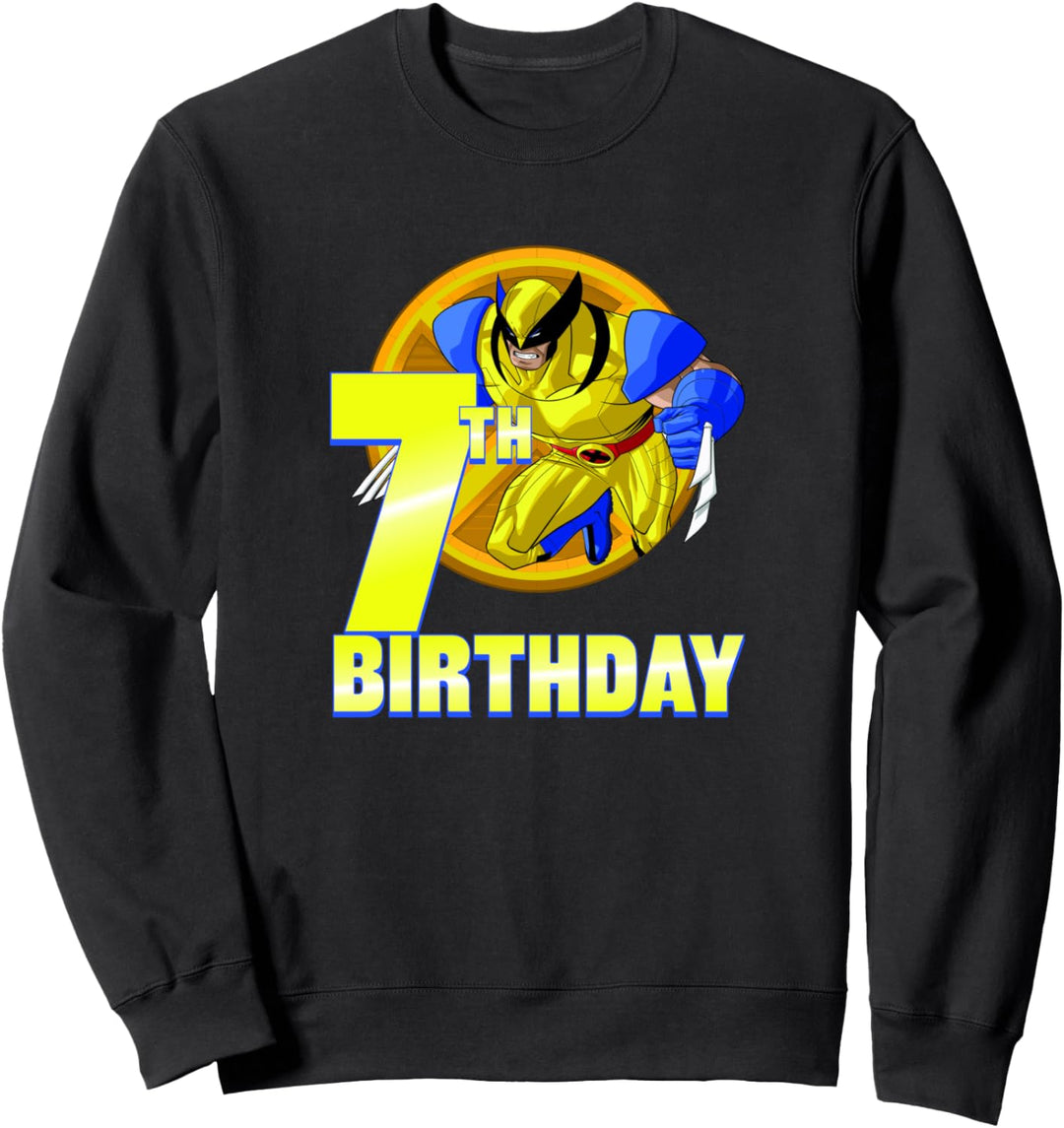Marvel X-Men Wolverine 7th Birthday Badge Sweatshirt