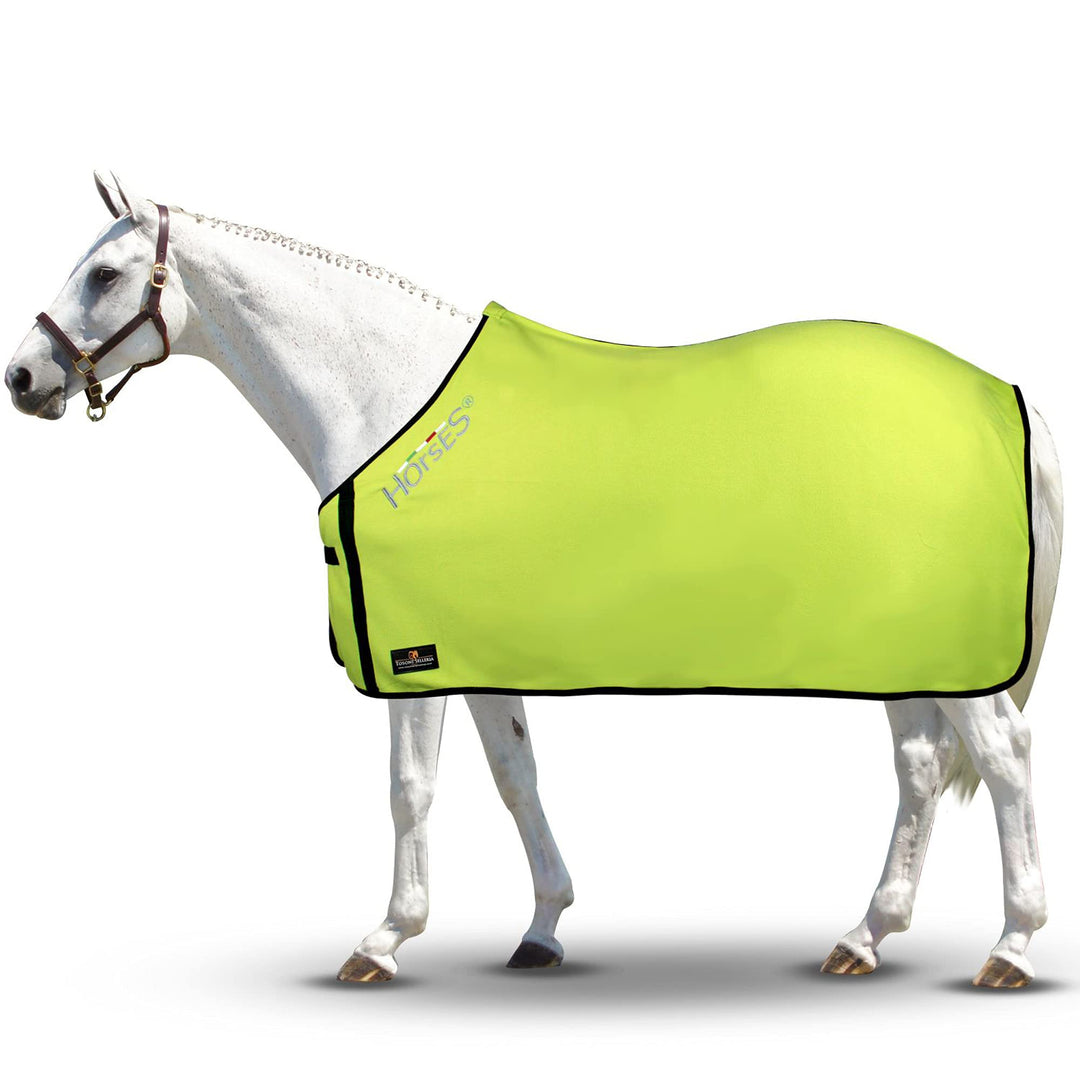 Horses, Fleece Pferdedecke, Basismodell, weich und bequem, ideal für Transport und Feierabend, Gröss