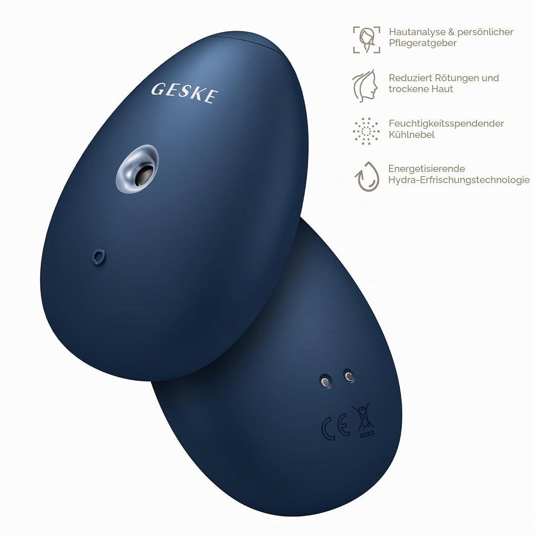 GESKE | SmartAppGuided™ Facial Hydration Refresher | 4 in 1 | Wasserzerstäuber | Gesichtsdampfer | W