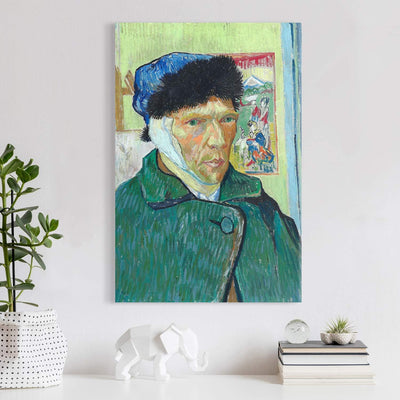 PICANOVA – Vincent Van Gogh Self-Portrait with Bandaged Ear 40x60 cm – Bild auf Leinwand – Leinwandb