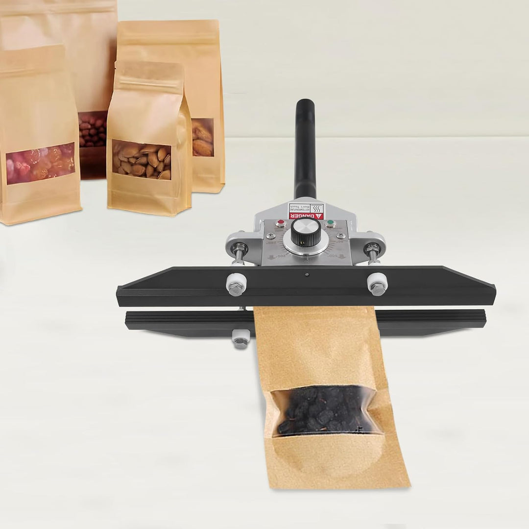Handheld Crimp Heisssiegelgerät 500W Beutel Crimpen Heisssiegelmaschine 0–300 °C, Handheld Heisssieg