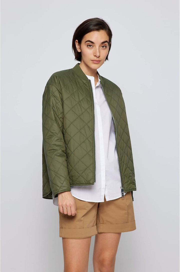 BOSS Damen C_patilda Jacke 36 Dark Green303, 36 Dark Green303
