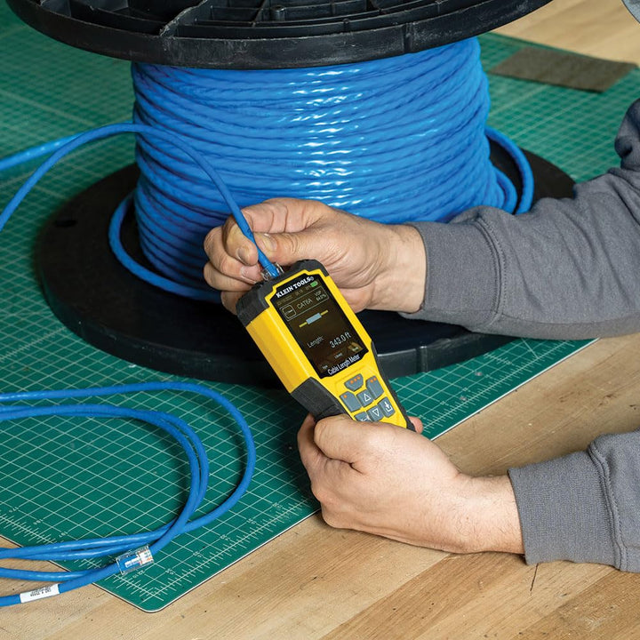 Klein Tools 501-915 Kabeltester TDR Kabellängenmesser misst Elektro-, Daten-, Zwei-Draht- und Romex-