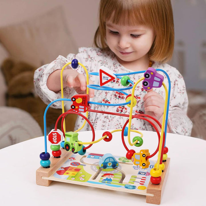Hölzerne Perle Labyrinth Spielzeug für Kleinkinder