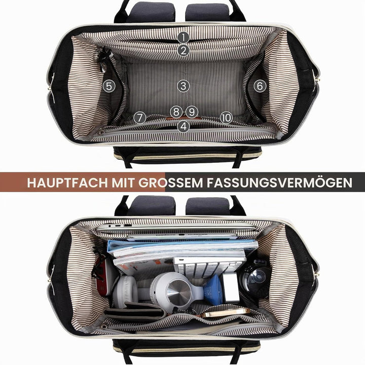 LOVEVOOK Rucksack Damen Laptop Rucksack mit Laptopfach 18 Zoll Schulrucksack Mädchen Teenager Schult