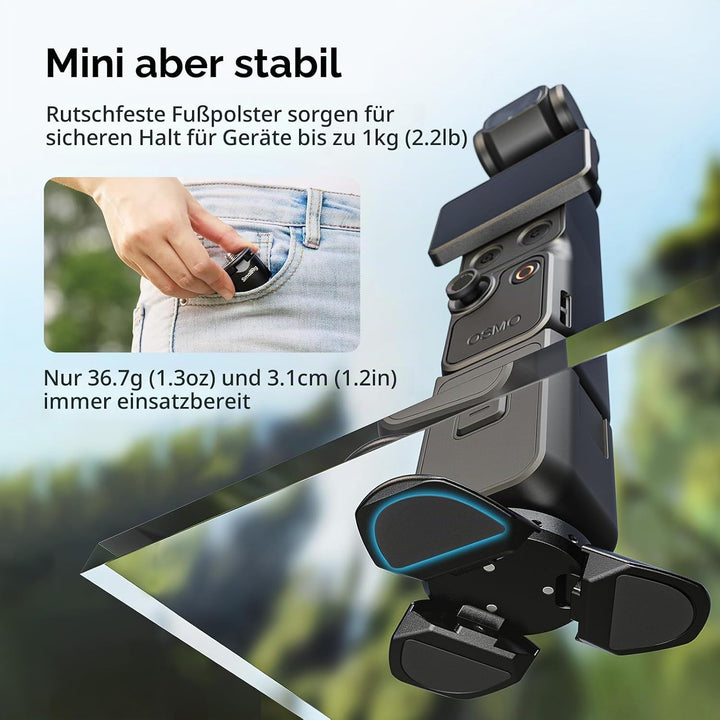 SMALLRIG Mini-Schnellwechsel-Kamerastativ für DJI Osmo Pocket 4/3, Action 6/5 Pro, für GoPro &amp; für I