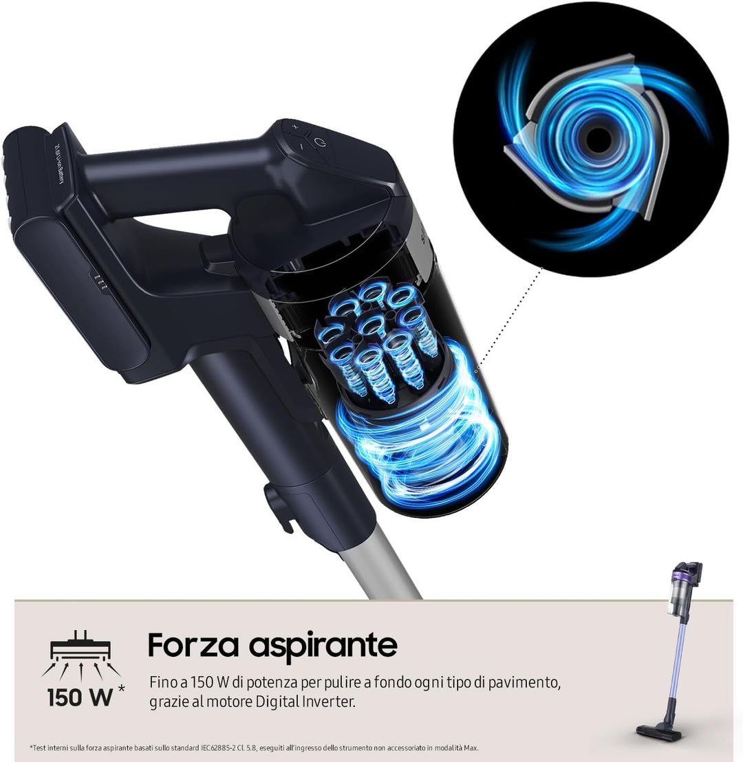 Samsung Kabelloser Staubsauger Jet 60 Turbo VS15A6031R4/ET, beutellos, Leistung 150 W, bis zu 40 Min