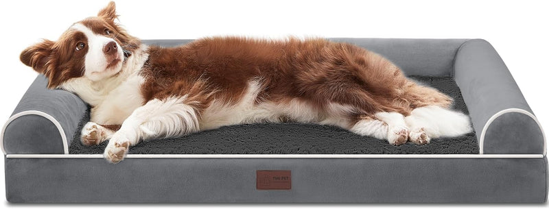 WESTERN HOME Orthopädisches Hundebett mittelgrosse Hunde hundesofa Hundecouch Bettchen mit Hoher Ran