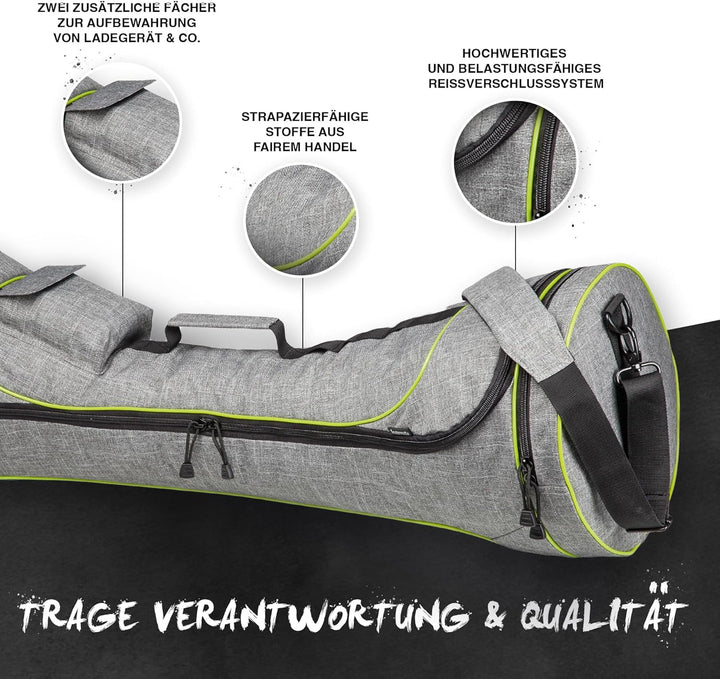 Wheelheels Hochwertige Tragetasche mit Umhängeoption für Balance-Scooter, Hoverboards 8.5 Zoll - 10